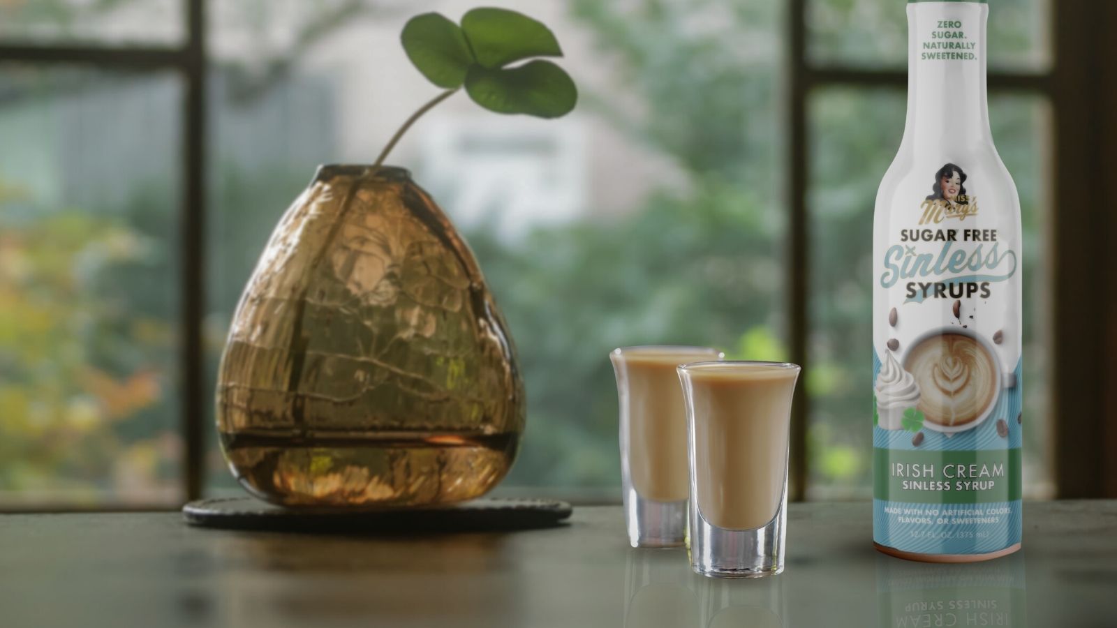 Sinless Irish Cream shots from Miss Mary's Mix