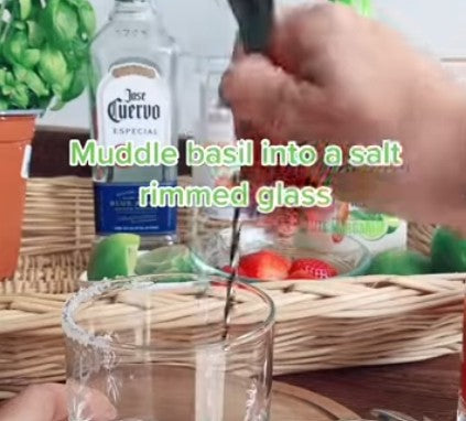 Strawberry Basil Margarita recipe thumbnail