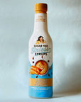 Miss Mary's Almond Biscotti Sugar Free Sinless Syrup bottle on blue background