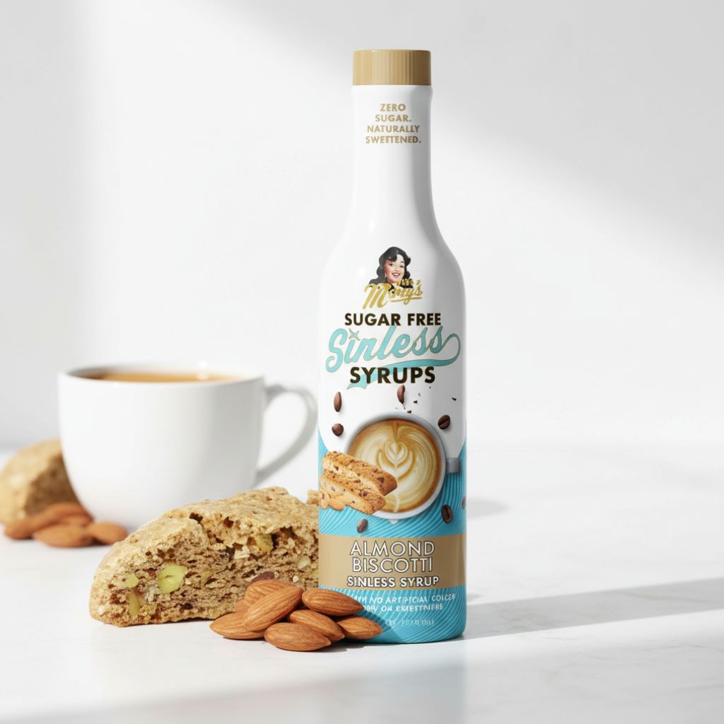 Almond Biscotti Coffee Syrup—Sugar Free | Sinless Syrups – Miss