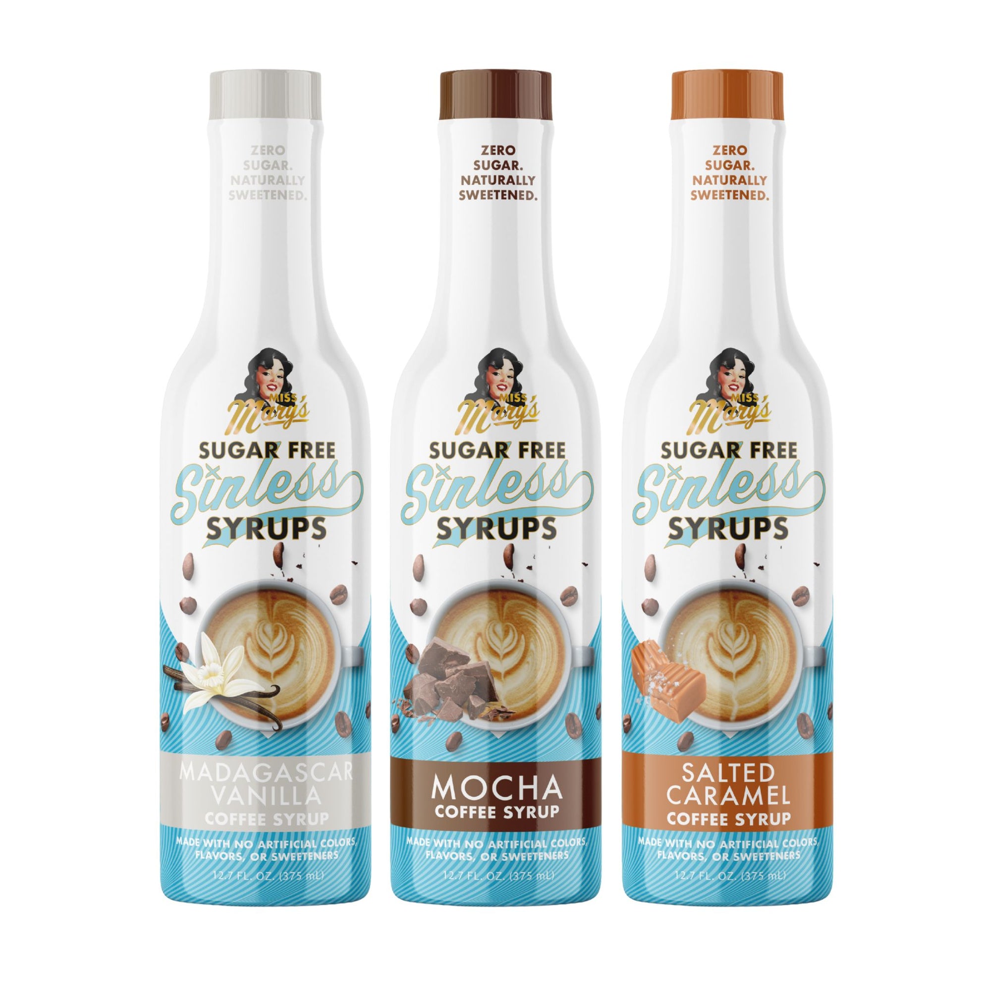 Classic Collection Syrup Trio — Madagascar Vanilla, Mocha, Salted Caramel