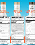 Sugarfree Custom Sinless Syrup Collection Nutrition Labels