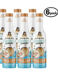 Six bottles of Sugar Free Sinless Syrups Apple Crisp Coffee Syrup on a white background