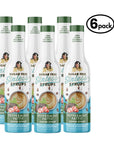 Six bottles of Sugar Free peppermint pattie Sinless Syrups on a white back background.