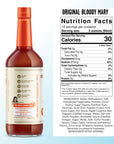 Miss Mary's Original Bloody Mary Mix Nutrition FActs and Ingredients List