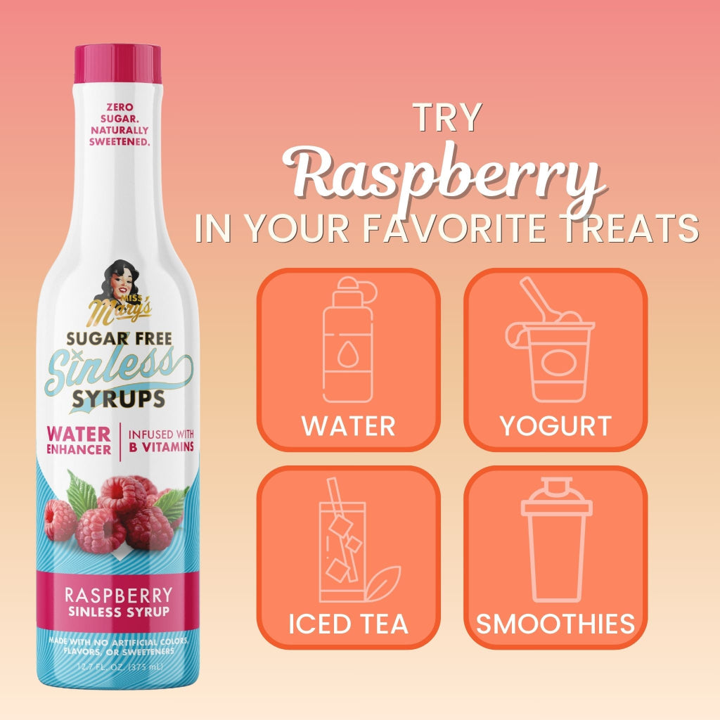 Raspberry Sugar-Free Syrup | Flavor for Water – Miss Mary's Mix