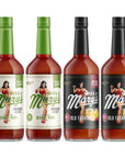 Four cocktail mix bottles from Miss Mary's Tailgate Collection on white background