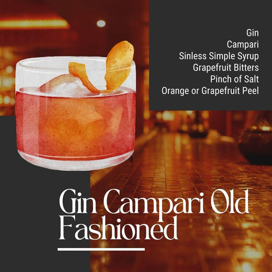 Gin Campari Old Fashioned - Miss Mary's Mix
