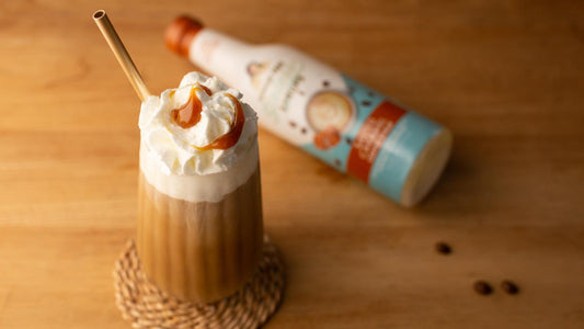 Try the Salted Caramel Iced Coffee recipe from Miss Mary's Sinless Syrups