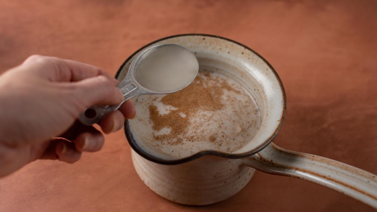 Add Sugar Free Sinless Simple Syrup to Homemade Chai