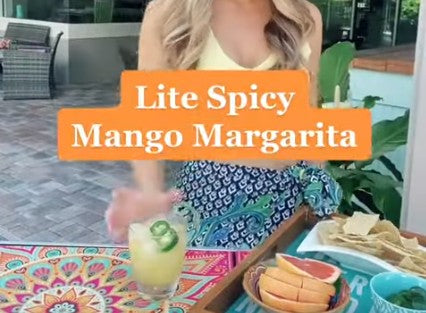 Lite Spicy Mango Margarita recipe thumbnail