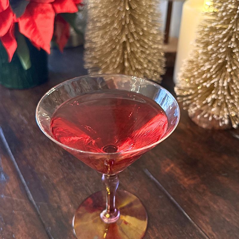 Mistletoe Margarita on Holiday table 