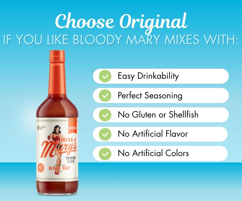 Original Bloody Mary Mix | Fresh & Light | Miss Mary's Mix