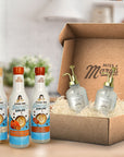 Cozy gift box with Toasted Marshmallow, Pumpkin Spice and Salted Caramel sugar-free syrups and 2 glass pump bottles