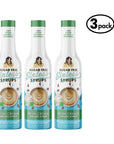 Three bottles of Sugar Free Sinless Syrups with Irish Cream flavor on a white background.