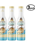 Three bottles of Sugar Free Sinless Syrups with a white background