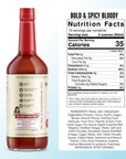 Miss Mary's Bold & Spicy Bloody Mary Mix Nutrition Facts and Ingredients List