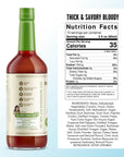 Miss Mary's Thick & Savory Bloody Mary Mix Nutrition Facts & Ingredients List