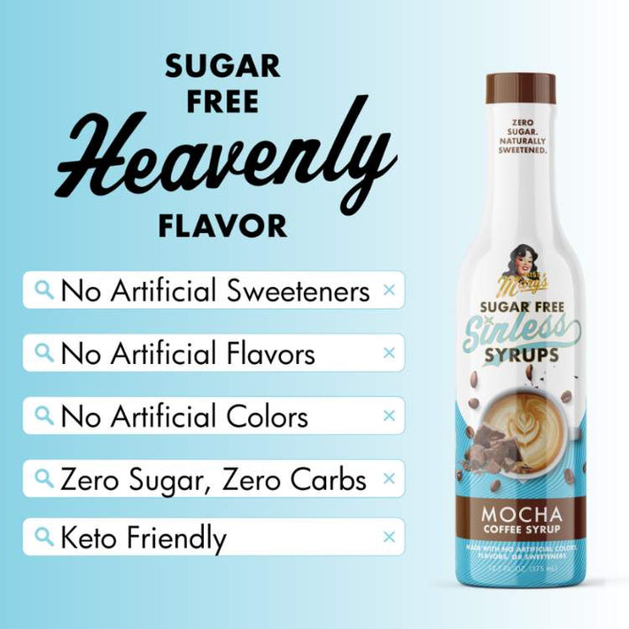 Mocha Sugar Free Sinless Syrups Naturally Sugar Free Coffee Syrup