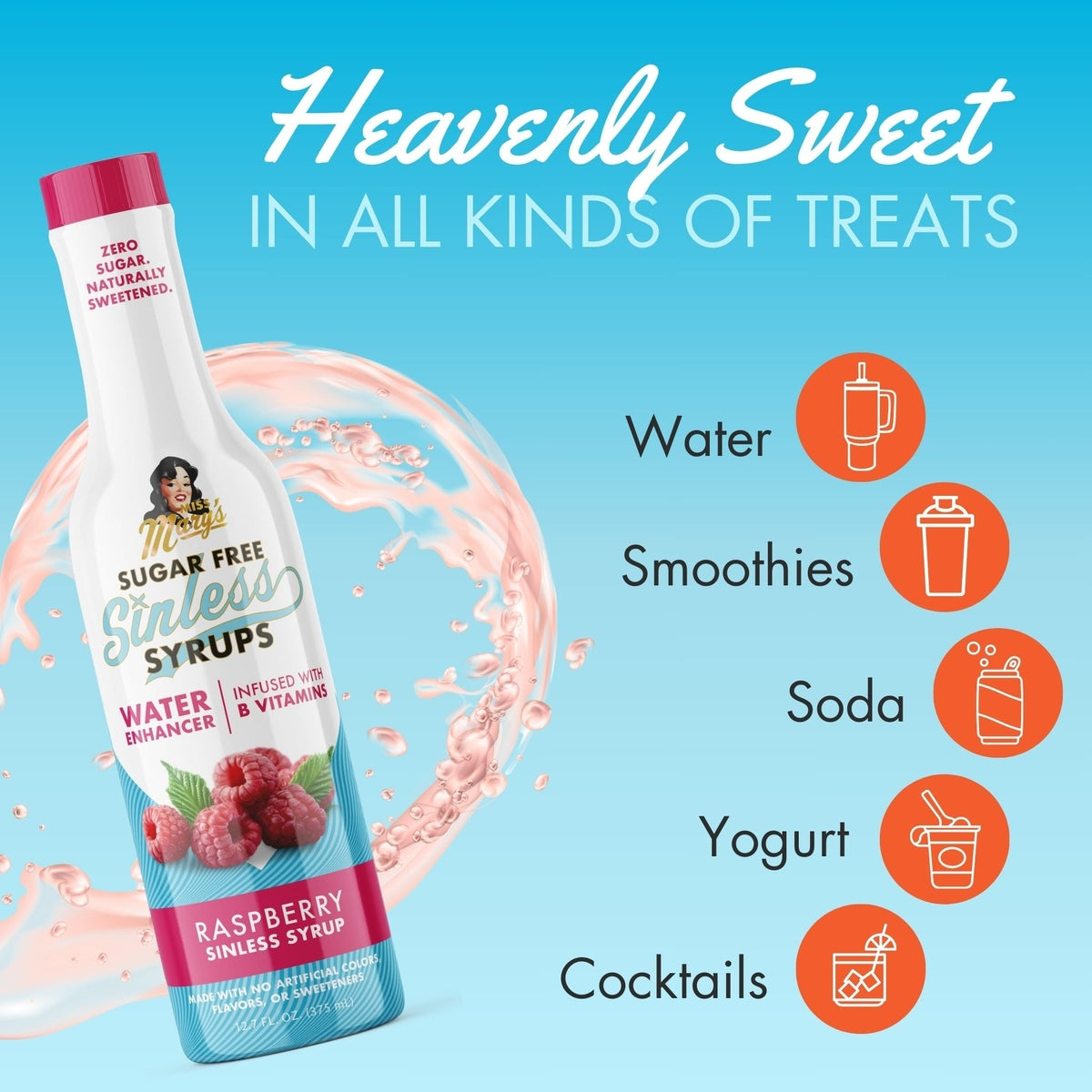 How to use Sugarfree Raspberry Sinless Syrup