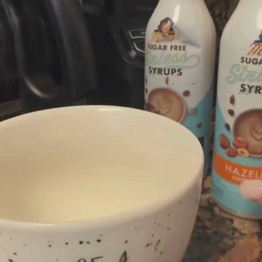 Hazelnut Sinless Syrup in Coffee video
