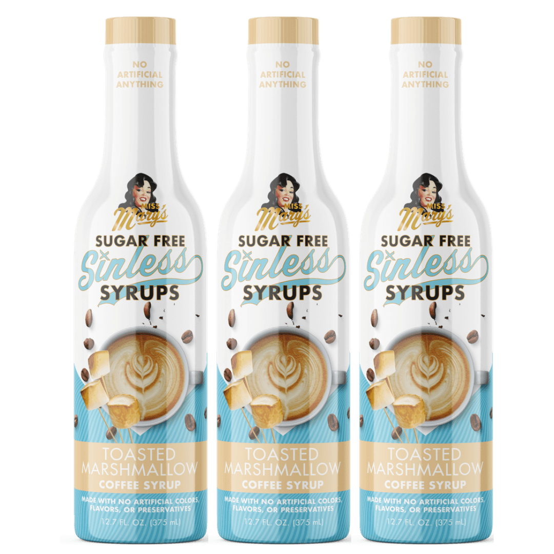 Toasted Marshmallow Sinless Syrups 3pk - Miss Mary's Mix