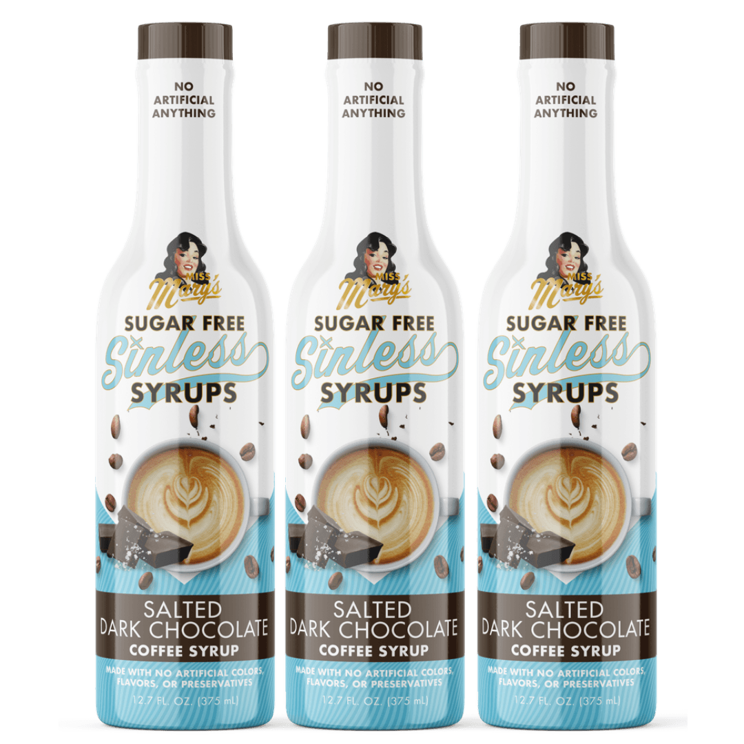 Salted Dark Chocolate Sinless Syrups 3pk - Miss Mary's Mix