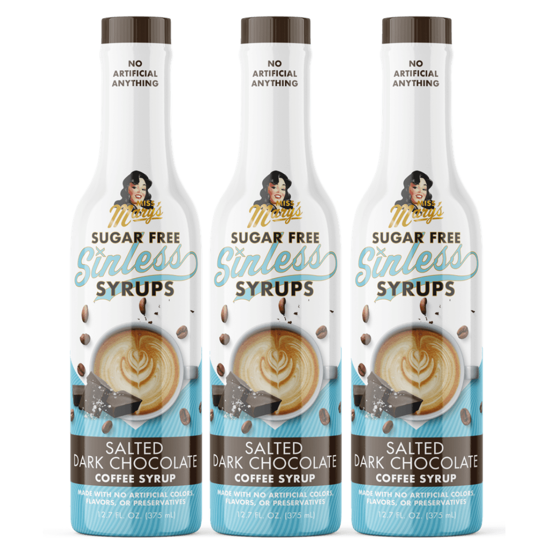 Salted Dark Chocolate Sinless Syrups 3pk - Miss Mary&#39;s Mix